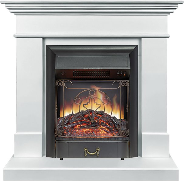 Каминокомплект California SFT (Разборный) - Белый с очагом Majestic FX Black