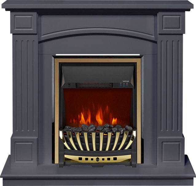 Каминокомплект Boston - Серый графит (Высота 925см) с очагом Aspen Gold