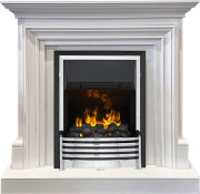 Каминокомплект Bradford - Белый с очагом Flagstaff