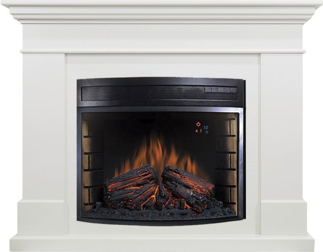 Каминокомплект California - Белый с очагом Dioramic 28 LED FX Каминокомплект California - Белый с очагом Dioramic 28 LED FX
