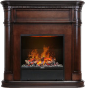 Каминокомплект Cabinet - Махагон коричневый антик с очагом Albany
