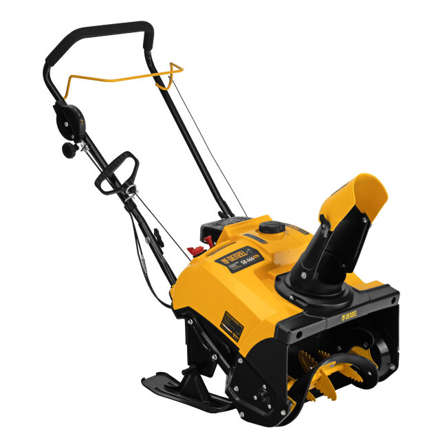 Бензиновая снегоуборочная машина SB 460 Sled, 99cc, лыжи ручной старт// Denzel
