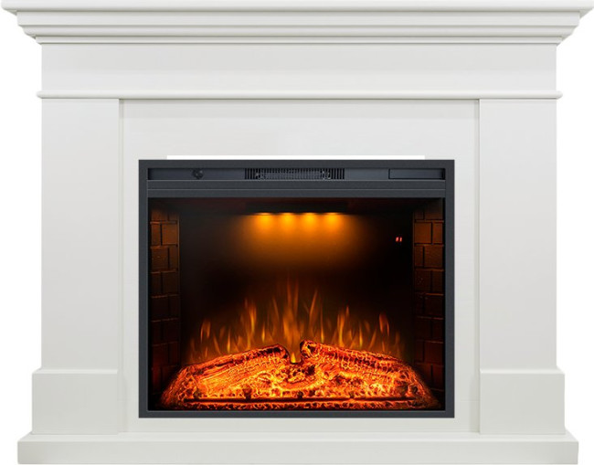 Каминокомплект California - Белый с очагом Emerald 28 Каминокомплект California - Белый с очагом Emerald 28