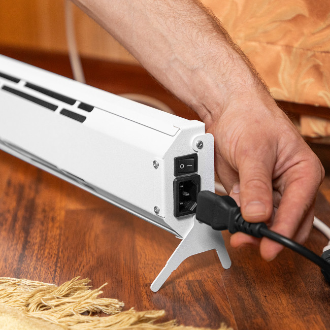 Конвектор электрический плинтусный ATRIC-300, 230 В, 300 Вт, ТЭН Denzel