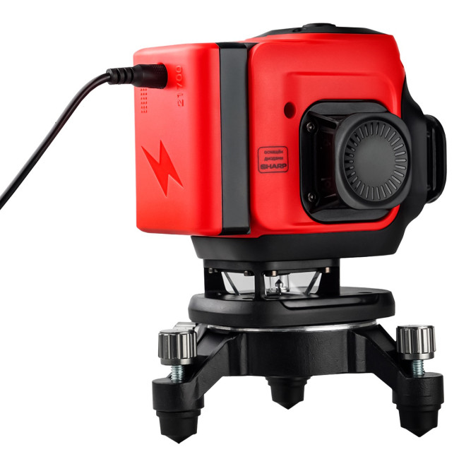 Лазерный уровень RGK ALPHA 3D-D с калибровкой с зелёным лучом