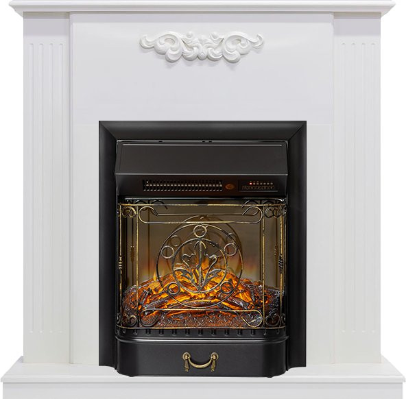 Каминокомплект Capri - Белое дерево делюкс с очагом Majestic FX M Black RC