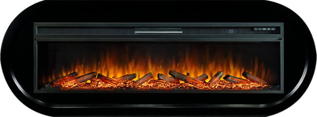 Каминокомплект Ellipse - Черный с очагом Vision 60 LOG LED