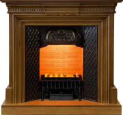 Каминокомплект Chelsea - Орех с очагом Cassette 400 LNH-INT PS (без дров)