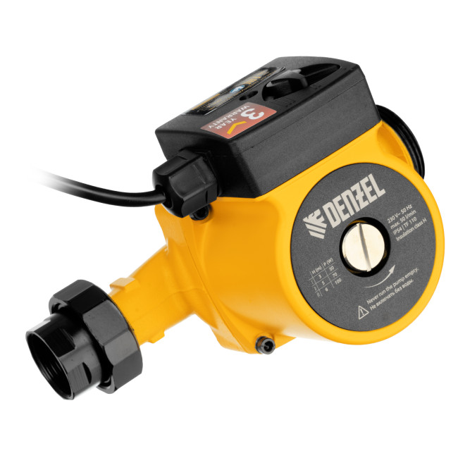 Циркуляционный насос CP25-6, напор 6 м, 50 л/мин, 1 м кабель, монт. длина 180 мм Denzel Циркуляционный насос CP25-6, напор 6 м, 50 л/мин, 1 м кабель, монт. длина 180 мм Denzel