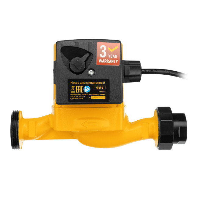 Циркуляционный насос CP25-6, напор 6 м, 50 л/мин, 1 м кабель, монт. длина 180 мм Denzel Циркуляционный насос CP25-6, напор 6 м, 50 л/мин, 1 м кабель, монт. длина 180 мм Denzel