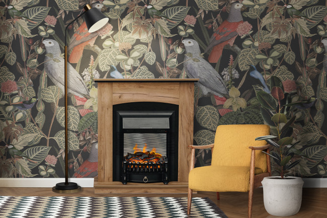 Каминокомплект Barcelona SFT (Разборный) - Серый графит с очагом Aspen Black Каминокомплект Barcelona SFT (Разборный) - Серый графит с очагом Aspen Black