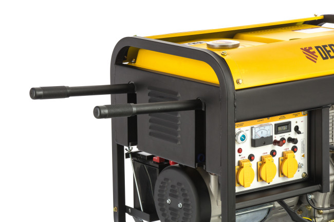 Генератор дизельный DD6300Е, 5.0 кВт, 220 В/50 Гц, 15 л, электростартер Denzel