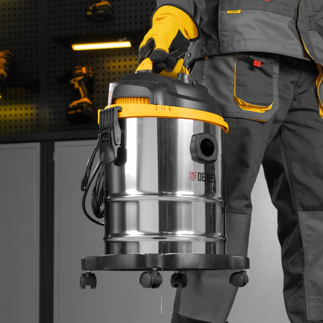 Пылесос строительный SVC15, 1200 Вт, бак 15 л, шланг 2 м Denzel Пылесос строительный SVC15, 1200 Вт, бак 15 л, шланг 2 м Denzel