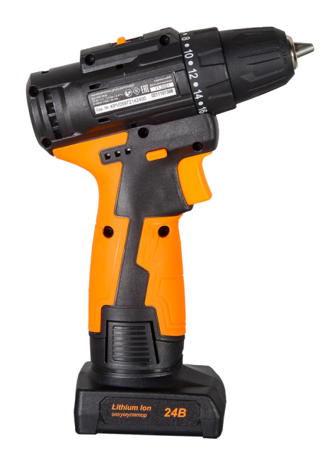 Дрель-шуруповерт аккумуляторная Вихрь ДА-24Л-2К/Б (бесщеточный двигатель)