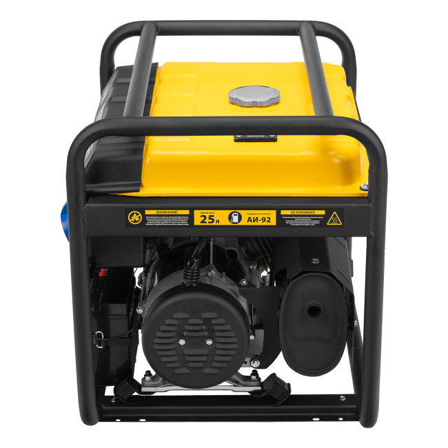 Генератор бензиновый PS 55 EA, 5.5 кВт, 230 В, 25 л, коннектор автоматики, электростартер Denzel Генератор бензиновый PS 55 EA, 5.5 кВт, 230 В, 25 л, коннектор автоматики, электростартер Denzel