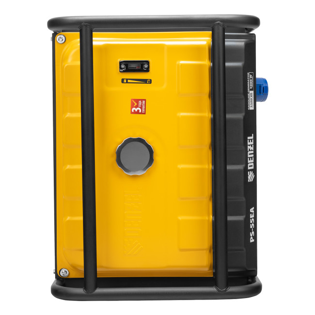Генератор бензиновый PS 55 EA, 5.5 кВт, 230 В, 25 л, коннектор автоматики, электростартер Denzel Генератор бензиновый PS 55 EA, 5.5 кВт, 230 В, 25 л, коннектор автоматики, электростартер Denzel