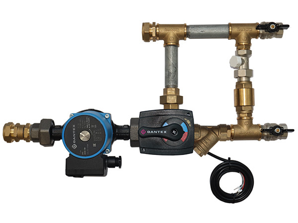 Смесительные узлы для водяных калориферов с байпасом и без гибких подводок