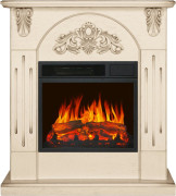 Каминокомплект Chester Wood - Алебастр темная патина с очагом Vision 18 LED FX Каминокомплект Chester Wood - Алебастр темная патина с очагом Vision 18 LED FX