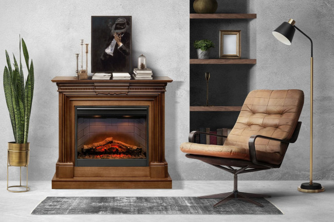 Каминокомплект Chelsea - Grey с очагом Symphony 26'' DF2608-INT