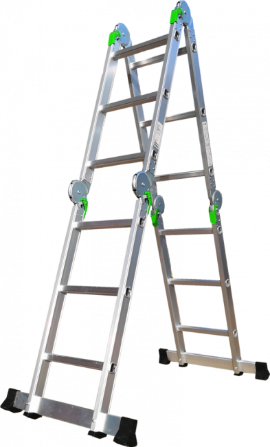 Лестница трансформер алюминиевая 4x3 TM-503 ПРОФФ