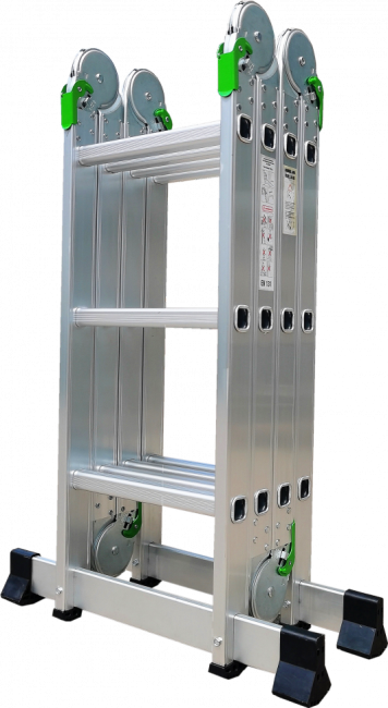 Лестница трансформер алюминиевая 4x3 TM-503 ПРОФФ