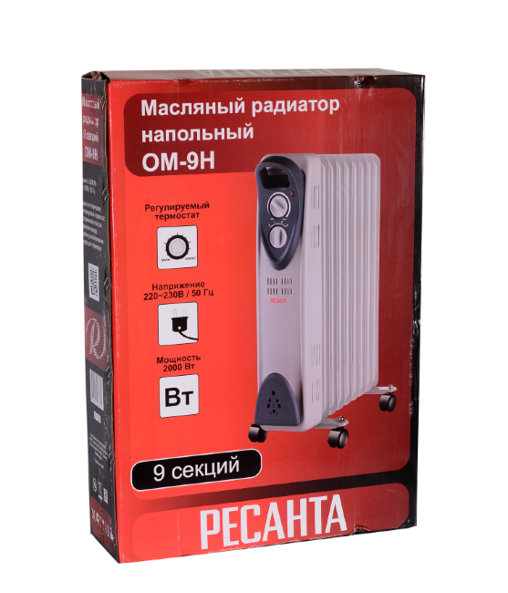 Масляный радиатор РЕСАНТА ОМ-9Н Масляный радиатор РЕСАНТА ОМ-9Н