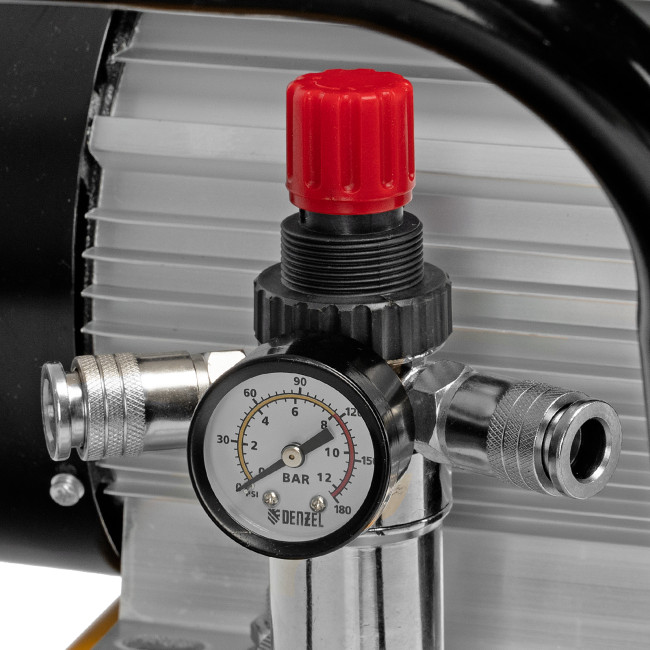 Компрессор воздушный рем. привод BCI 2100/50, 2,1 кВт, 50 литров, 400 л/мин Denzel