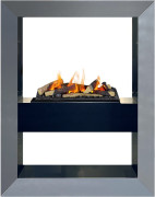 Каминокомплект Boxx - Серый графит с очагом Cassette 600 LNH-INT (с дровами)