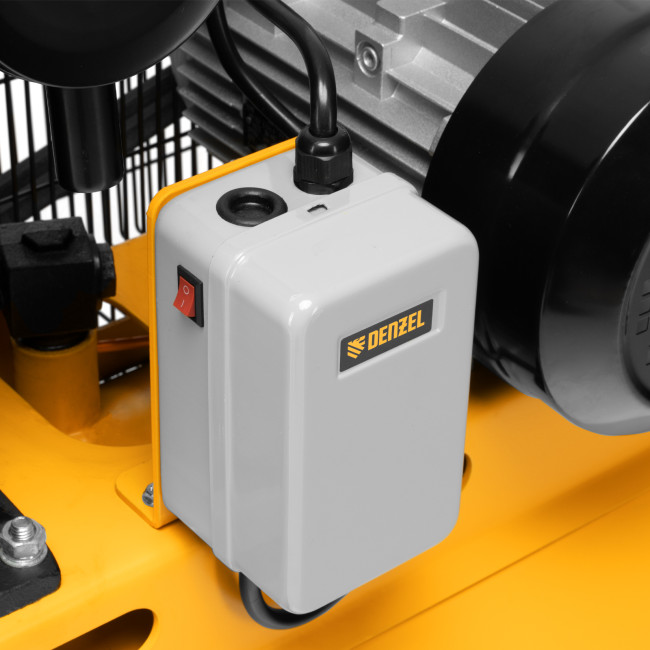 Компрессор воздушный рем. привод BCV 4000-T/100, 4,0 кВт, 100 литров, 690 л/мин Denzel