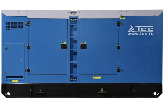 Дизельный генератор ТСС ЭД-200-Т400 с АВР в шумозащитном кожухе на прицепе