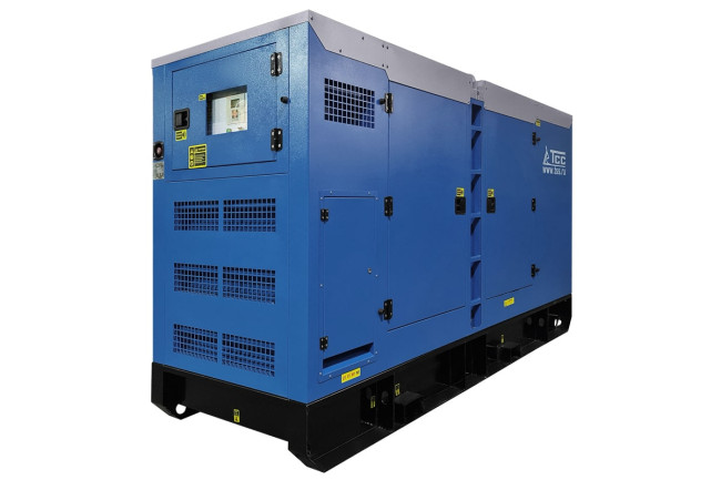 Дизельный генератор ТСС ЭД-200-Т400 с АВР в шумозащитном кожухе на прицепе