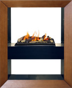 Каминокомплект Boxx - Орех с очагом Cassette 600 LNH-INT (с дровами)