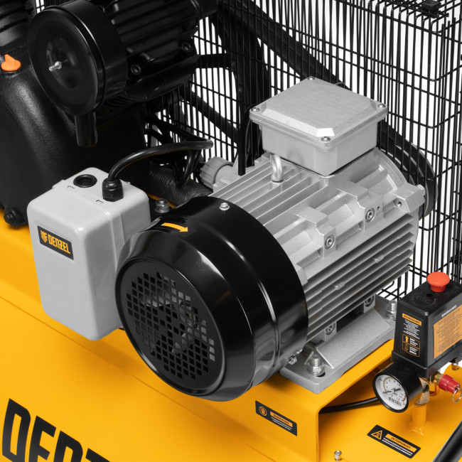 Компрессор воздушный рем. привод BCV 5500-T/200, 5,5 кВт, 200 литров, 850 л/мин Denzel