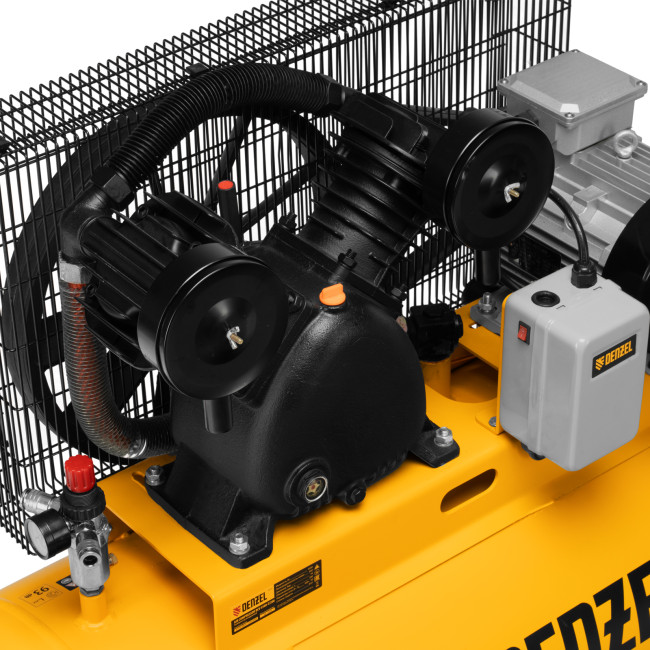 Компрессор воздушный рем. привод BCV 5500-T/200, 5,5 кВт, 200 литров, 850 л/мин Denzel