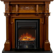 Каминокомплект Oxford - Орех с очагом Fobos FX M Black RC