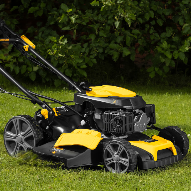 Газонокосилка бензиновая GLD-460SP-VE, 146 см3, шир. 46см, привод, вариатор, эл.старт, 60 л Denzel