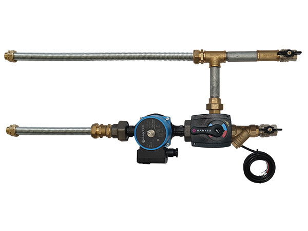 Смесительные узлы для водяных калориферов без байпаса с гибкими подводками