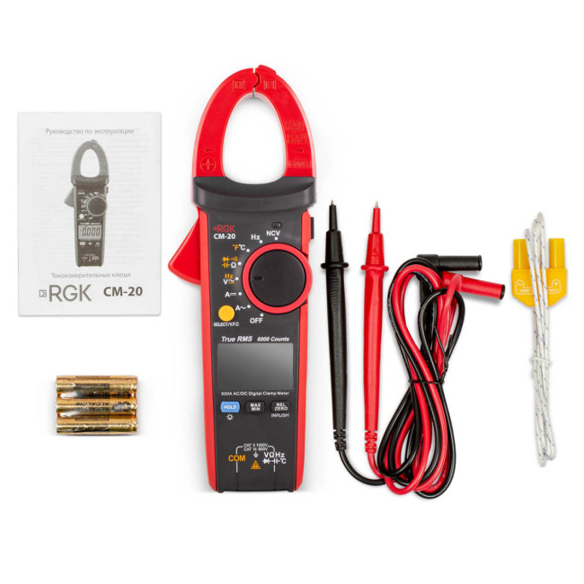 Токовые клещи RGK CM-20