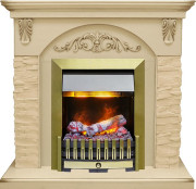 Каминокомплект Bern Сланец крупный бежевый / Алебастр темная патина с очагом Danville Antique Brass FB2 Каминокомплект Bern Сланец крупный бежевый / Алебастр темная патина с очагом Danville Antique Brass FB2