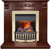 Каминокомплект Sorrento угловой - Орех с очагом Danville Brass FB2