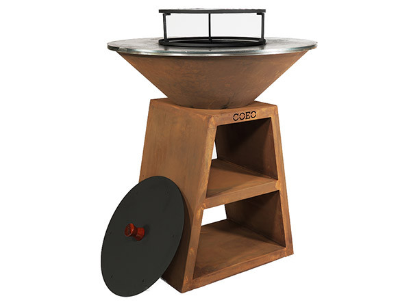 Уличный гриль Coeo TRIO 98 - CORTEN (Высота 110)