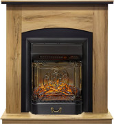 Каминокомплект Barcelona (Разборный) - Дуб галифакс с очагом Majestic FX M Black RC
