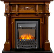 Каминокомплект Oxford - Орех с очагом Aspen Black
