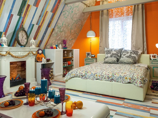 Каминокомплект Amalfi - Махагон коричневый антик с очагом Cassette 400 LNH-INT (с дровами)