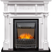 Каминокомплект Oxford - Белый с очагом Aspen Black