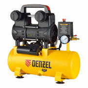 Компрессор безмасл. малошумный DLP-950/10, 950Вт,10 л, 2850 об/мин, 170 л/мин Denzel Компрессор безмасл. малошумный DLP-950/10, 950Вт,10 л, 2850 об/мин, 170 л/мин Denzel