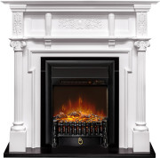 Каминокомплект Oxford - Белый с очагом Fobos FX M Black RC