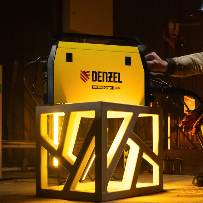 Аппарат инвертор. полуавтомат. сварки MultiMIG-200DP Synergy Double Pulse, 200 А, ПВ 80% Denzel