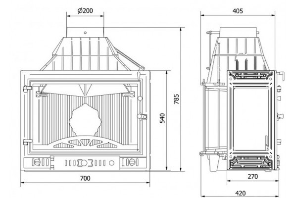 KAWMET W3LB-левое (2 стекла) 16,7 кВт