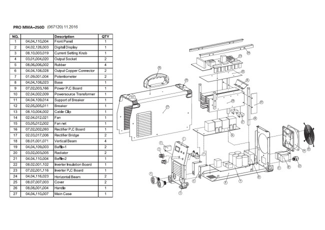 Сварочный инвертор TSS PRO MMA-250D